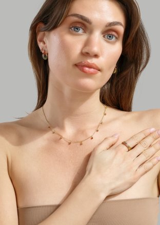Prism Collier – 18k Plaqué or