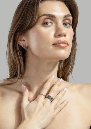 Bague Green Lumière - Plaquée argent