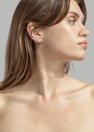 Boucle d’oreille Multicolor Shine - Plaquée argent