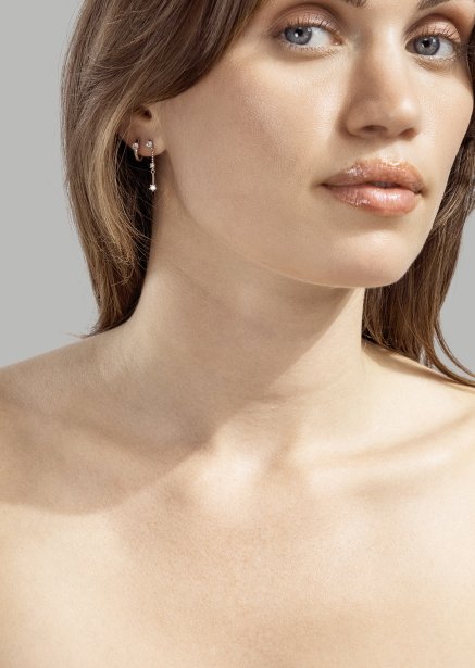 Boucle d'oreille Solace - Plaquée argent