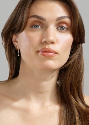 Boucles d’oreilles Luna strip - 18k Plaquées or