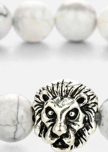 Bracelet perlé Lions Crest