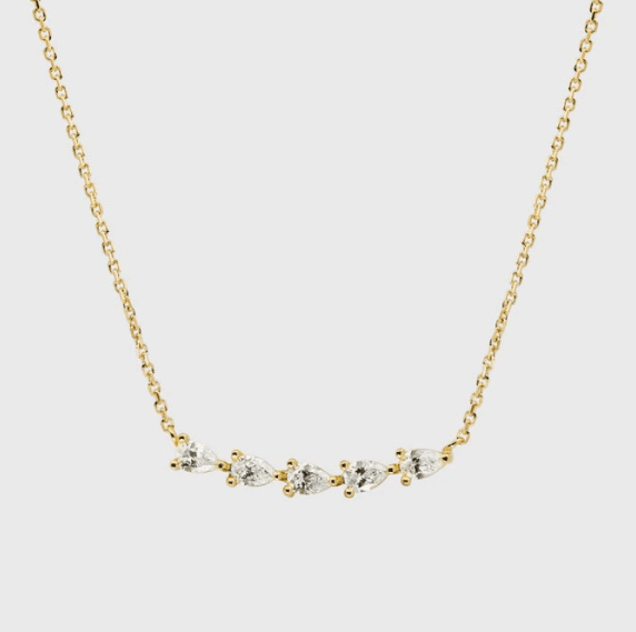 Collier Crystal Link - 18k Plaqué or