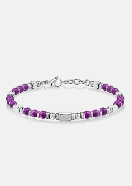 Bracelet perlé Violet Shield