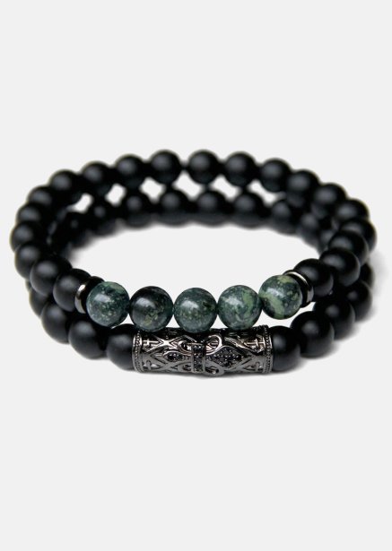 Bracelet perlé Shadow Charm