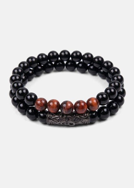 Bracelet perlé Ebon Crest