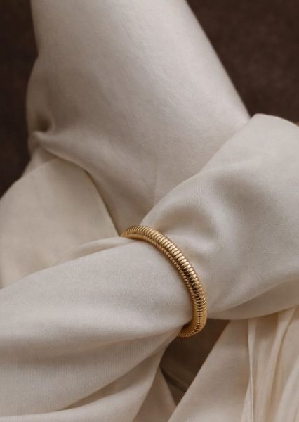 Bracelet Sculpted Coil - 18k Plaqué or