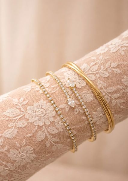 Bracelet Gloria Band 2.2mm - 18k Plaqué or