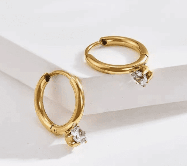 Radiance Drop Boucles d’oreilles – 18k Plaquées or