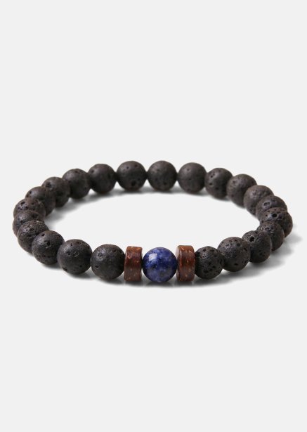Bracelet perlé Lava Aura