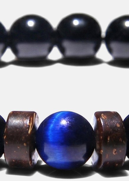 Bracelet perlé Obsidian Axis