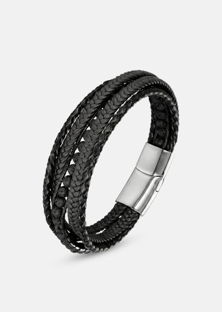 Bracelet en cuir Raven Stride