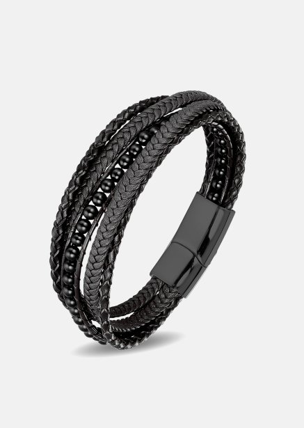 Bracelet en cuir Raven Echo