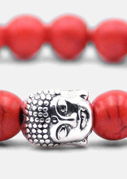Bracelet perlé Crimson Harmony