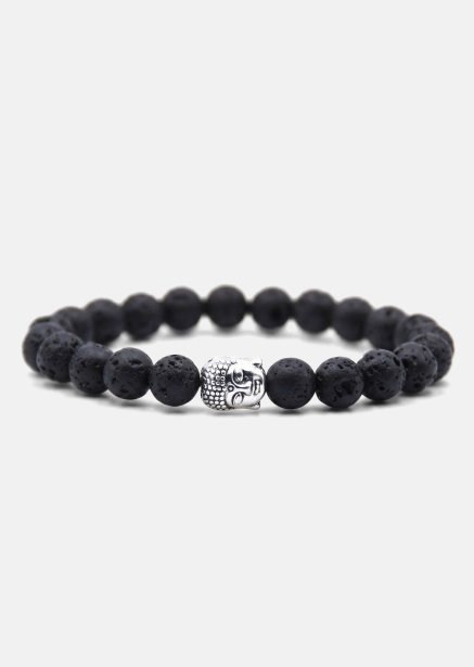 Bracelet perlé Obsidian Aura