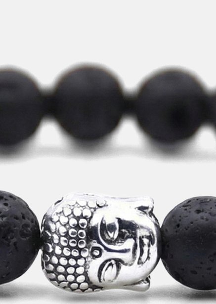 Bracelet perlé Obsidian Aura