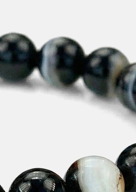 Bracelet perlé Obsidian Stride
