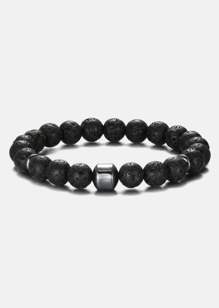 Bracelet perlé Lava Majesty