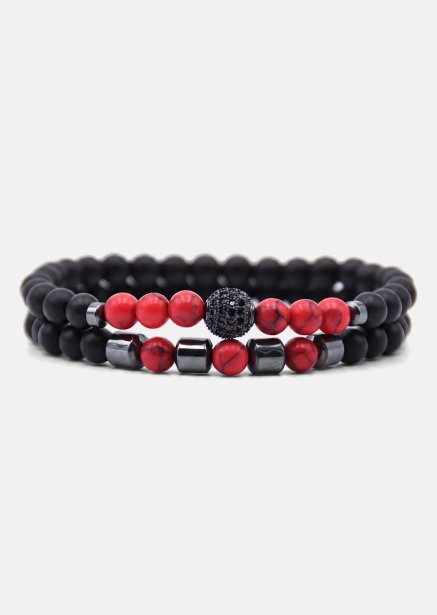 Bracelet perlé Crimson Valor
