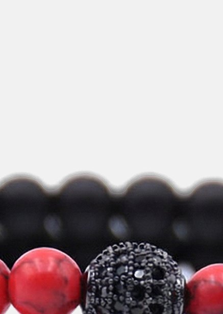 Bracelet perlé Crimson Valor