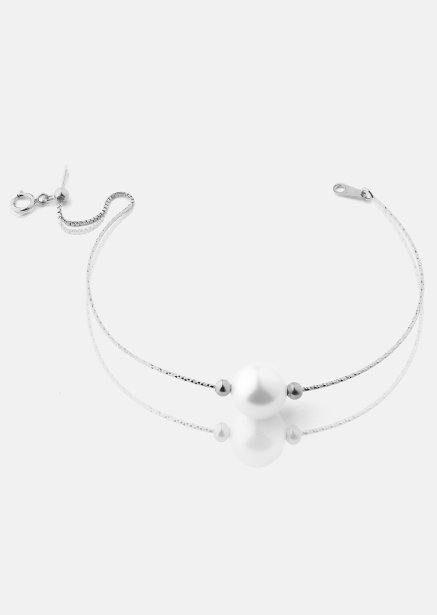 Bracelet Pearl Aura - Plaqué argent