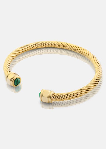 Bracelet Aumaura Green - 18k Plaqué or