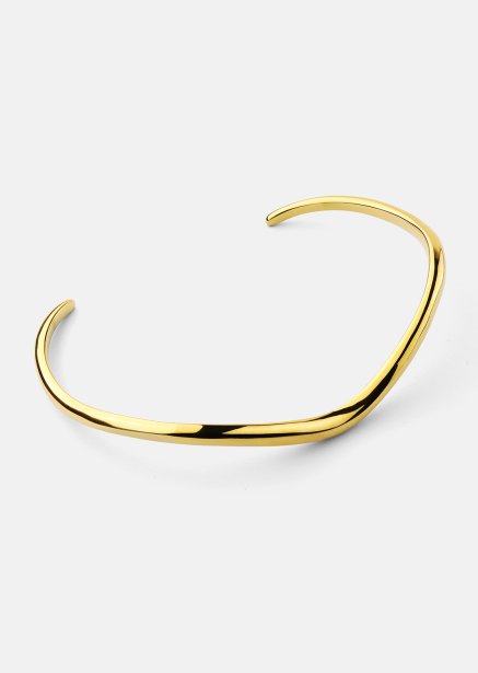 Bracelet Wave Cuff - 18k Plaqué or