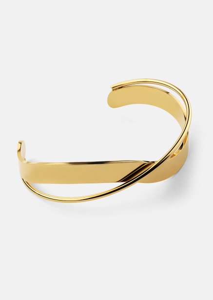 Bracelet Twist Cuff - 18k Plaqué or
