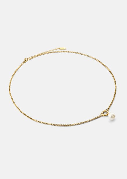 Collier Opal Circle Necklace - 18k Plaqué or