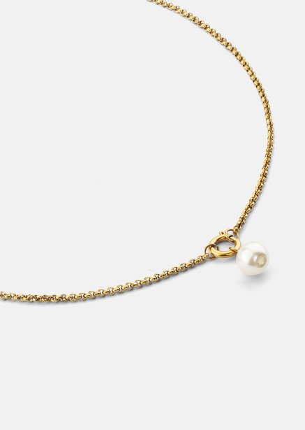 Collier Opal Circle Necklace - 18k Plaqué or