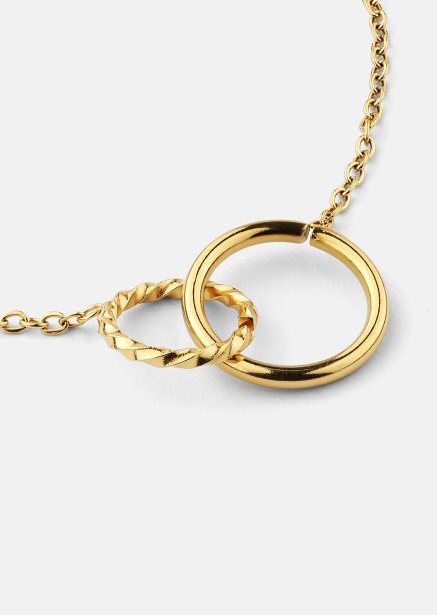 Bracelet Duo Rings - 18k Plaqué or