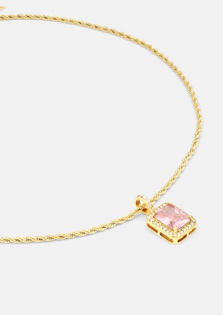 Collier Rose Luxe - 18k Plaqué or