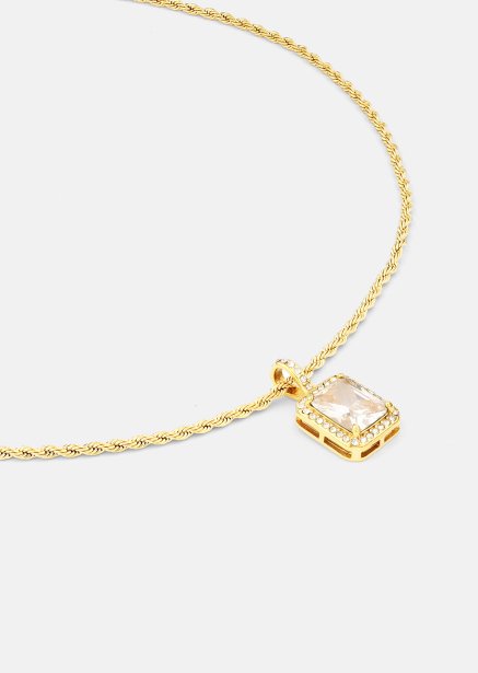 Collier White Luxus - 18k Plaqué or