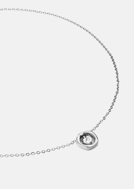Collier Silver Heart – Plaqué argent