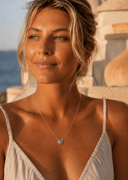 Collier Heart Glow – Plaqué argent