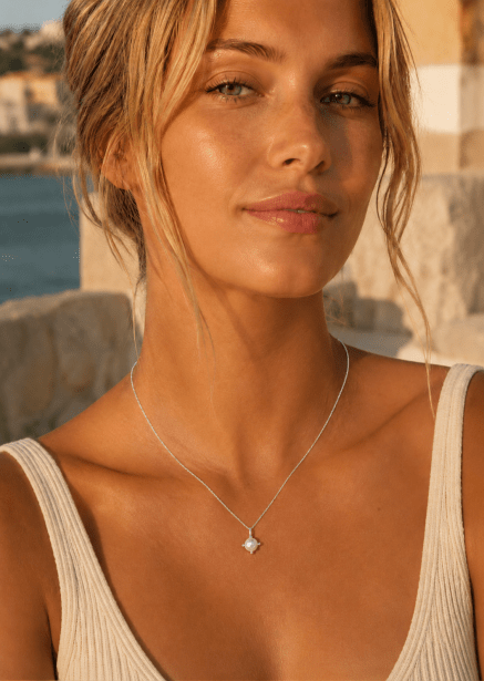 Collier North Pearl - Plaqué argent