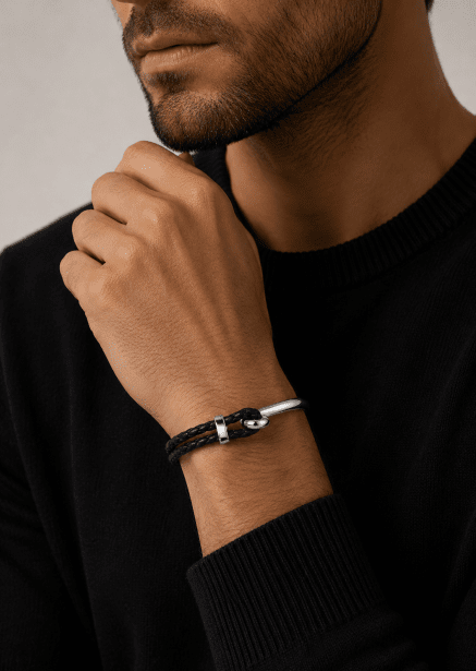 Bracelet en cuir Gravitas Link