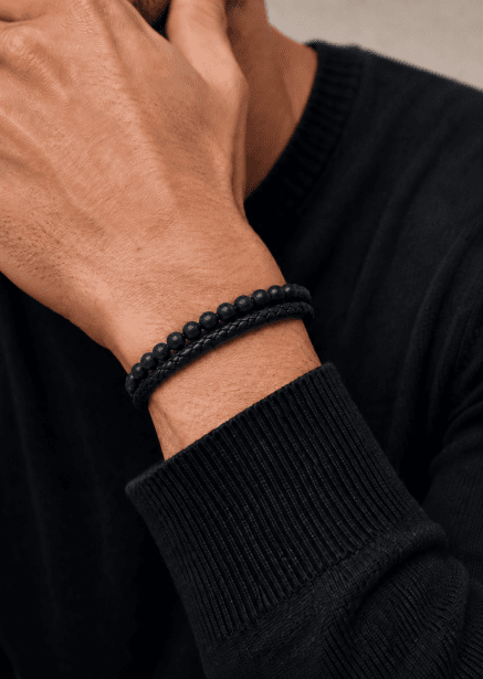 Bracelet en cuir Shadow Embrace