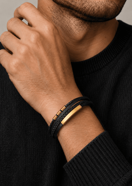 Bracelet en cuir Titan Embrace