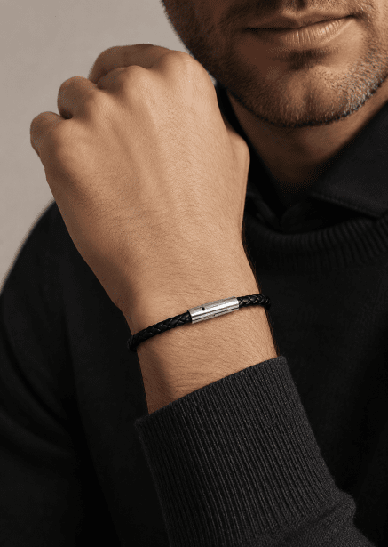 Bracelet en cuir Raven Echo