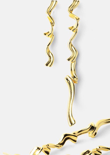 Boucle d’oreille Flow - 18k Plaquée or