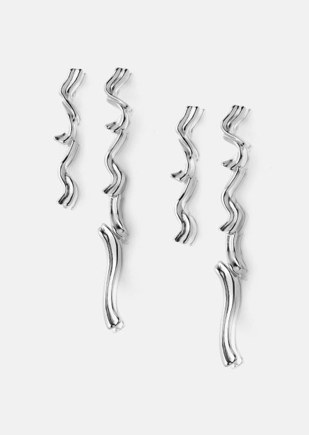 Boucle d’oreille Flow - Plaquée argent