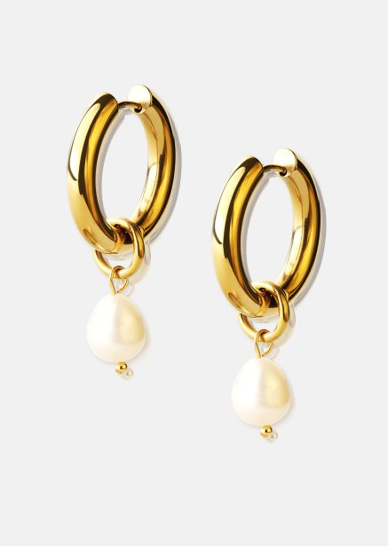 Boucle d’oreille Pearl Drop - 18k Plaquée or