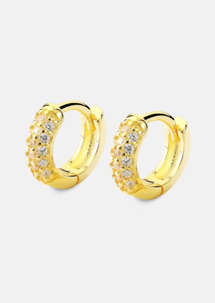 Boucle d’oreille Shimmer Hoops - 18k Plaquée or