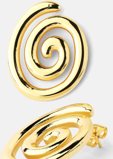 Resin Boucle d'oreille - 18k Plaquée or