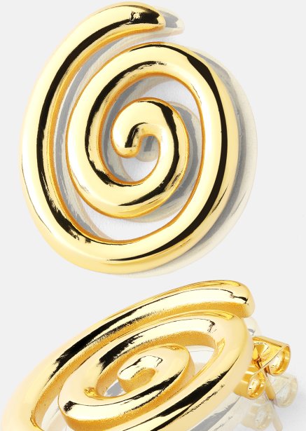 Resin Boucle d'oreille - 18k Plaquée or