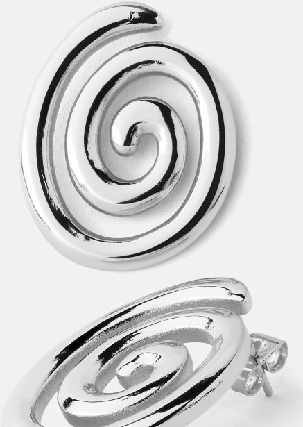 Resin Boucle d'oreille - Plaquée argent