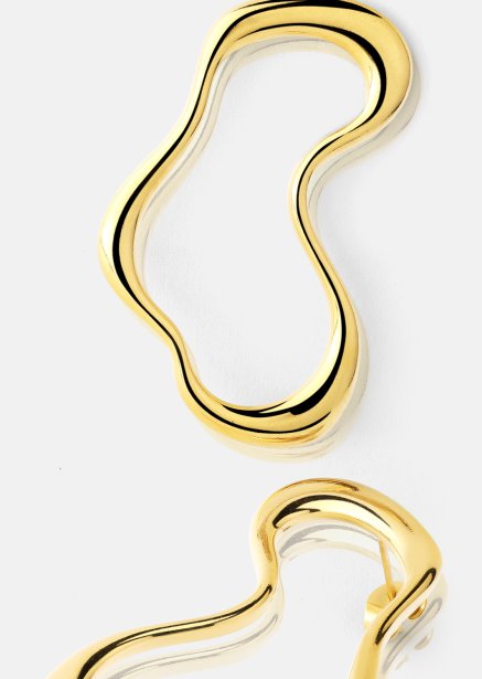 Fluid Glow Boucle d'oreille - 18k Plaquée or