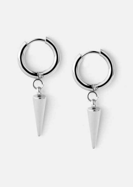 Boucle d’oreille Spike – Plaquée argent