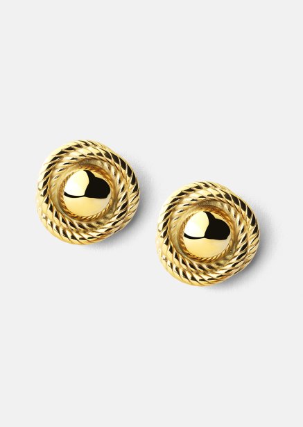 Boucle d’oreille Regal Twist - 18k Plaquée or